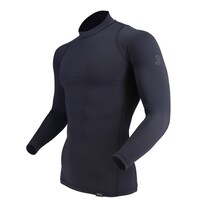 おたふく手袋 BTパワーストレッチ EVO ロングスリーブバックハイネックシャツ ブラック LL JW727 1個