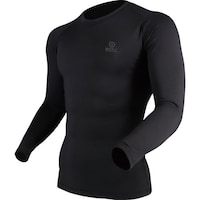 おたふく手袋 オタフク JW276 サーモデオ クルーネックシャツ ブラック L JW276 1枚