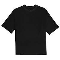 おたふく手袋 fubar FB700 5分袖クールTシャツ 黒 L FB700 1枚