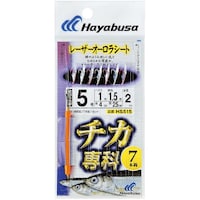 HAYABUSA チカ専科 レーザーオーロラシート 秋田キツネ7本鈎 HS515 2.5号 ハリス0.4 HS5152.50.4 レジャー用品 1個