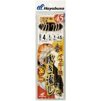 HAYABUSA 海戦吹き流しMIXスキン&カラ鈎4.5m3本鈎 SN133 5号 ハリス5 SN13355 レジャー用品 1個