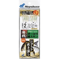 HAYABUSA 海戦ショート吹き流し オーロラ緑スキン SN121 2号 ハリス1.7 SN12121.7 レジャー用品 1個
