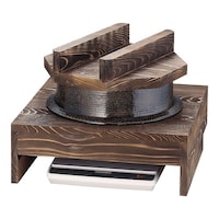 電磁用アルミ製1升釜・ハカマセット (焼杉木蓋付)