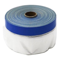 好川産業 布ポリマスカー 青 300mm×25m #254110 塗装関連用品 1個