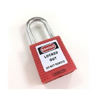 セーフラン安全用品 ロックアウト用パドロック(赤) 吊 38mmタイプ 146571