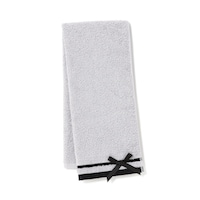 Francfranc 吸水速乾 フェイスタオル リボン グレー×10