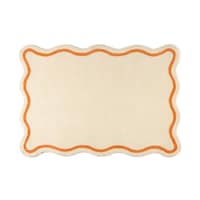 Francfranc ウェーブラインラグ 2000×1400 アイボリー