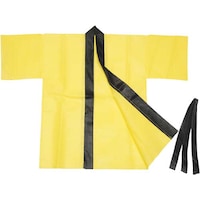 アーテック 不織布ハッピ子供用 黄6枚以上から注文可能(販売価格は1枚単位の価格)