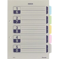 ファイル用インデックス 仕切りカードの通販 カウネット