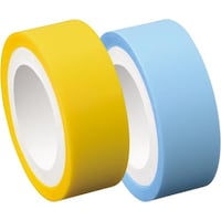 メモックロールテープ詰替フィルム 15mm幅黄・青