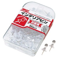 画鋲 インテリアピン 透明 55本入×5