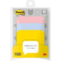 スリーエムジャパン ポストイット シルエットノート 強粘着 カウネット