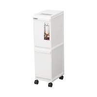 ユニード 多段スリムペール2段 ホワイト