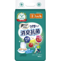 肌ケア アクティ うす型パンツ L−LL16枚