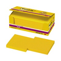 ポストイット 強粘着75×75ラインノート黄10冊