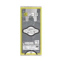 取り出し口が選べるレジ袋 シルバー