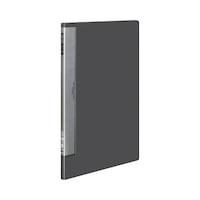 クリヤーブックウェーブカット固定式A3縦20P濃灰