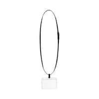 名札セット ソフトケース・名刺、IDサイズ 黒