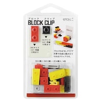クリップ ブロッククリップ S・Mサイズ 赤×10