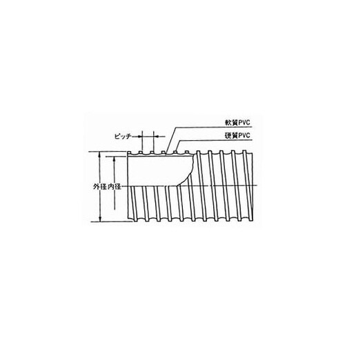 TACダクトAS φ50 カット 3m(