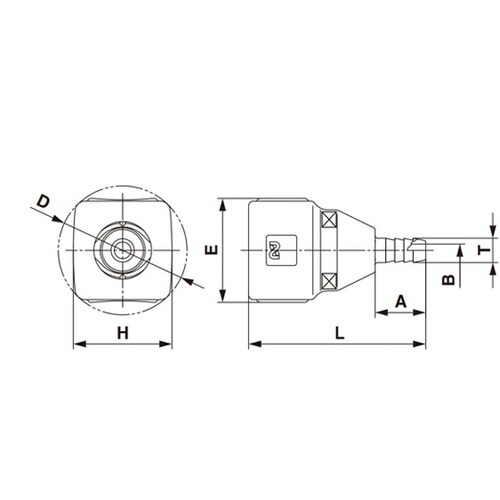 キューブカプラ(ソケット)POM(ポリア