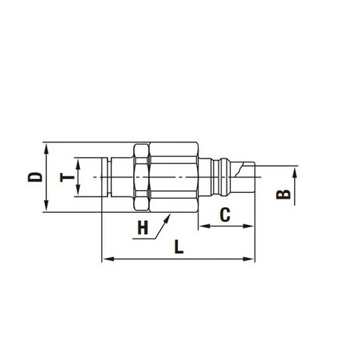 スーパーカプラ(プラグ)鋼鉄(クロムめっ