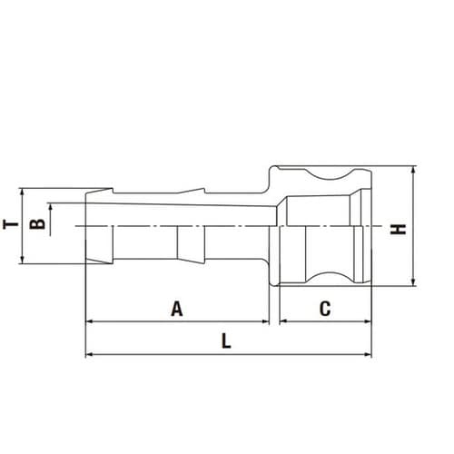 レバーロックカプラ(プラグ)ステンレス鋼