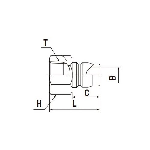 ステンレス鋼 R1オネジ取付用 8TPF