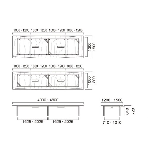 GT−S4815KW−WNビッグテーブル
