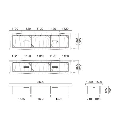 GT−S5612KW−DWビッグテーブル