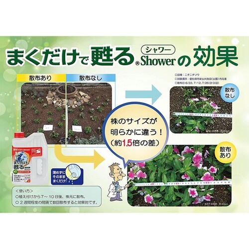 まくだけで甦る