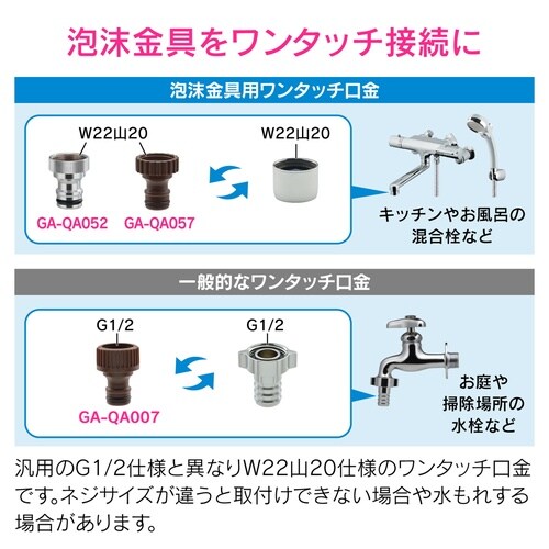 泡沫金具用ネジ口金