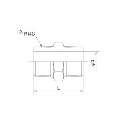 砲金ニップル 両テーパ