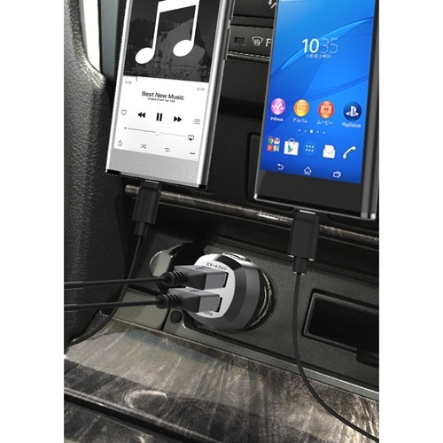 DC−2.4A−USB 2ポート