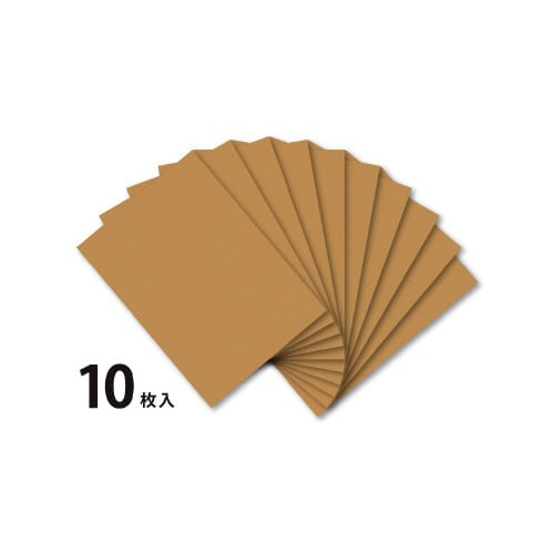 再生色画用紙 四切 うすちゃ 10枚