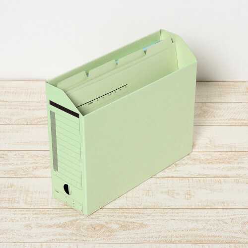 カットフォルダー 4山A4横 グリーン×10