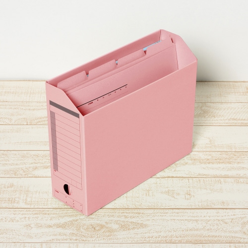 カットフォルダー 4山A4横 ピンク×10