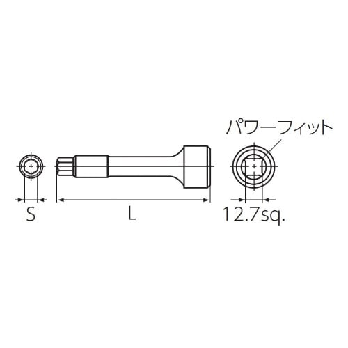 12.7SQヘッドボルトレンチ