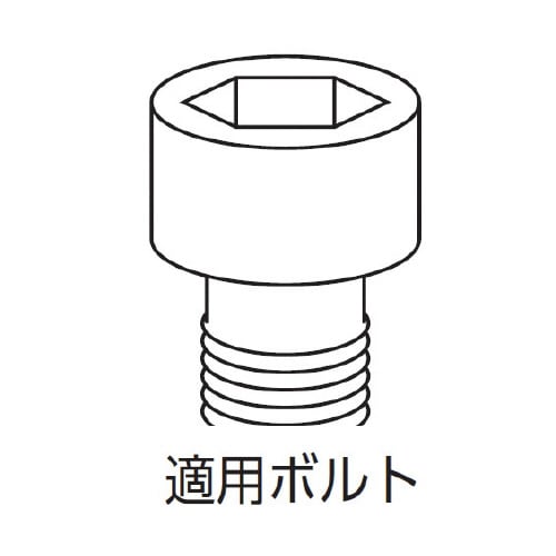 12.7SQヘッドボルトレンチ