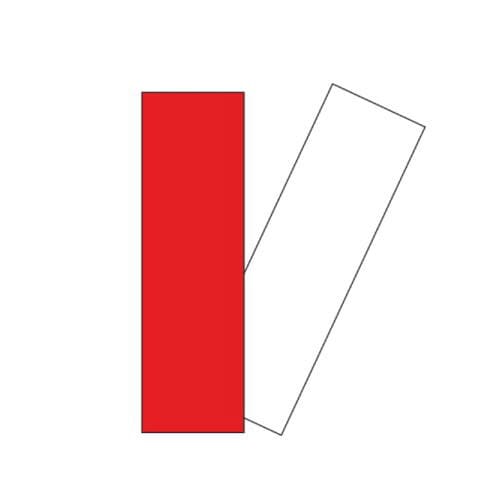 マグタッチシート両面30x100 10枚赤×白5枚