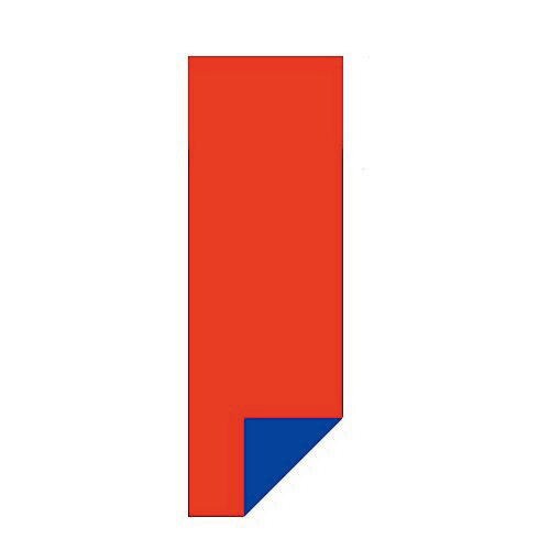 マグタッチシート両面300x100mm赤×青 5枚