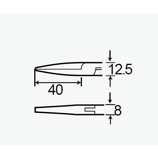 フラットノーズプライヤー 1PK−706