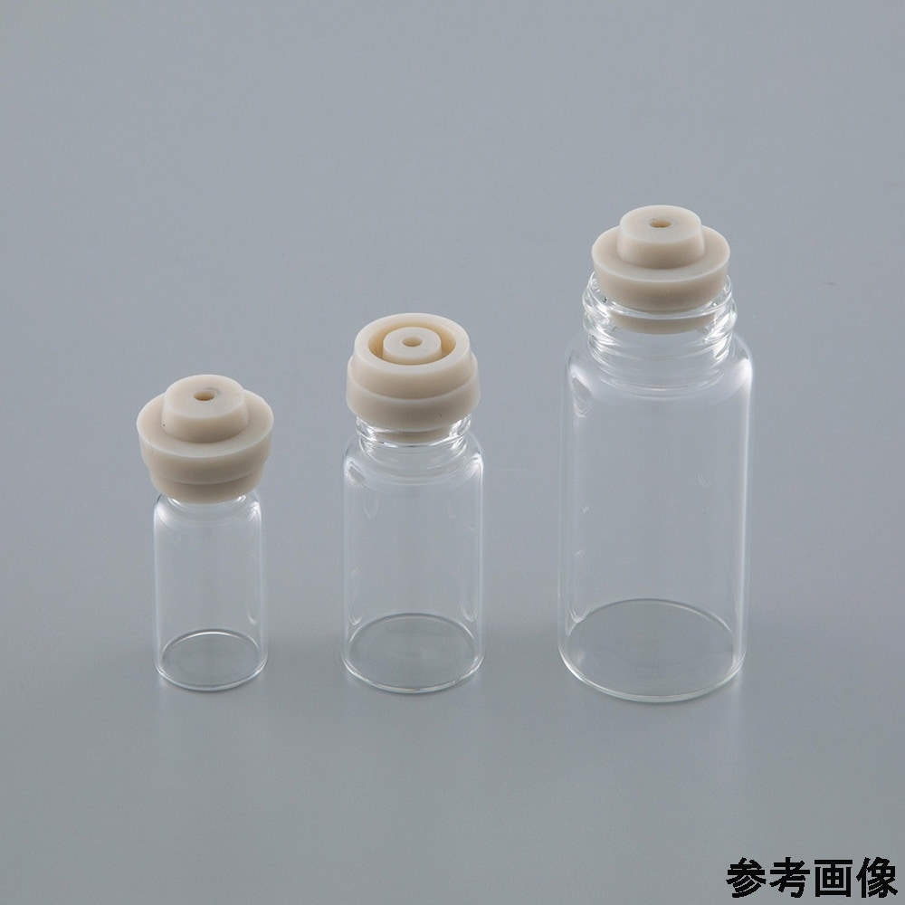 スクリュー管瓶用穴付きゴム栓 R−Si