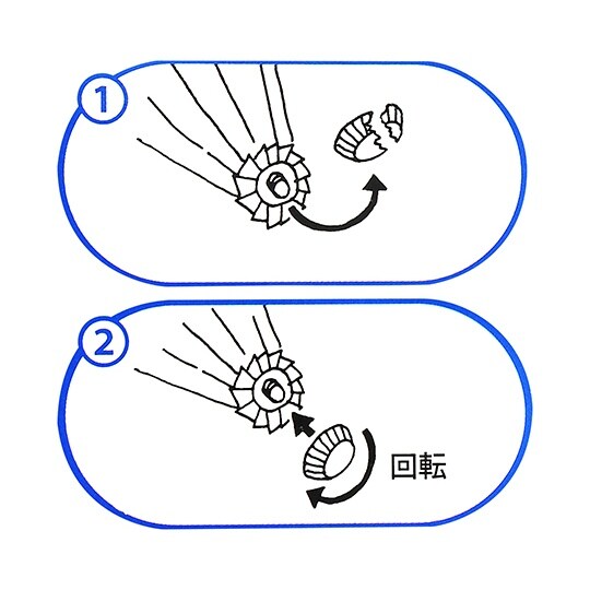 石突き 平型 シルバー US−008