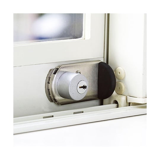 FN469防犯強化ロック窓用鍵付シルバー