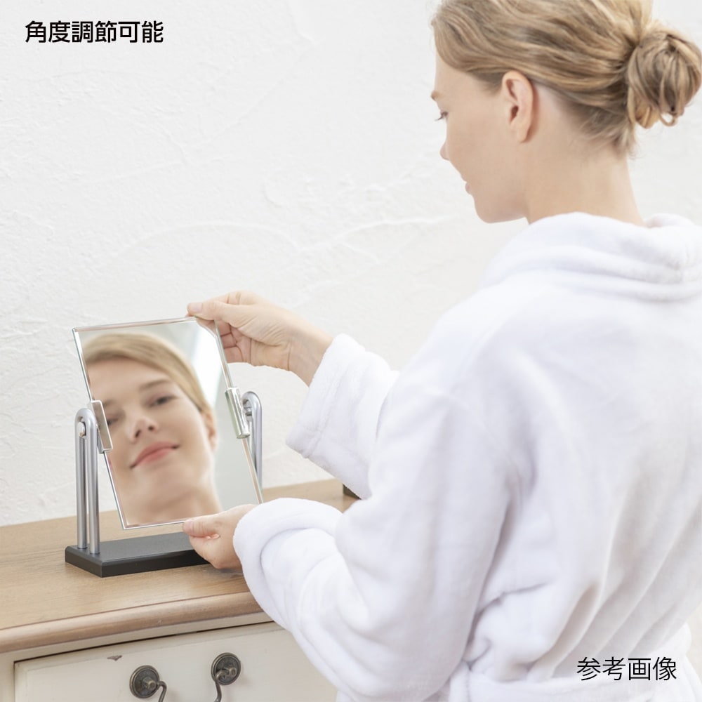 H−118 木製スタンドミラーDX