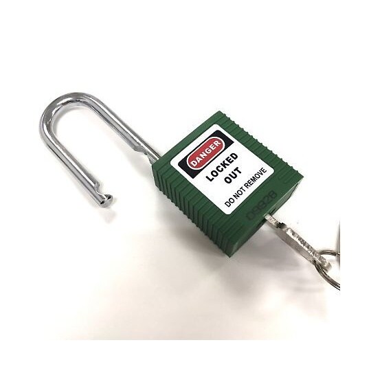 14660−1パドロック(緑) 吊