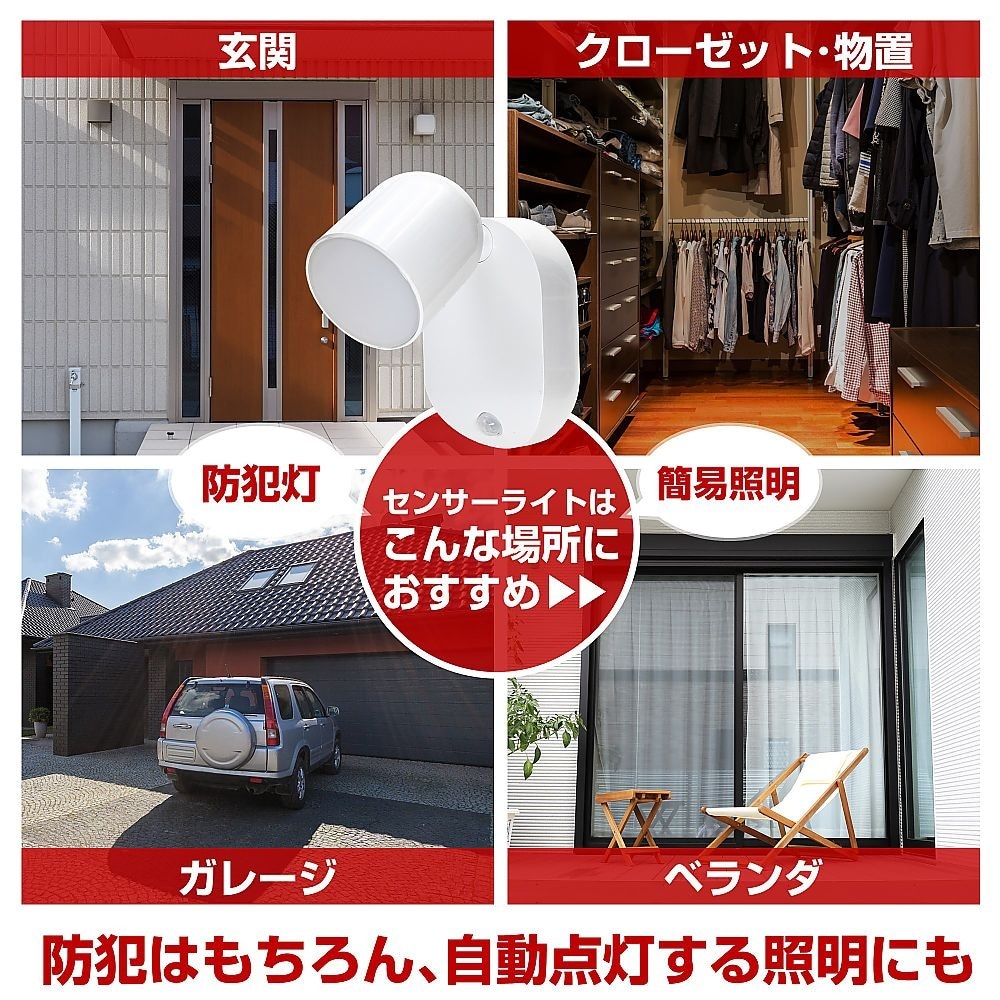 PM−L751W LEDセンサー付ライト