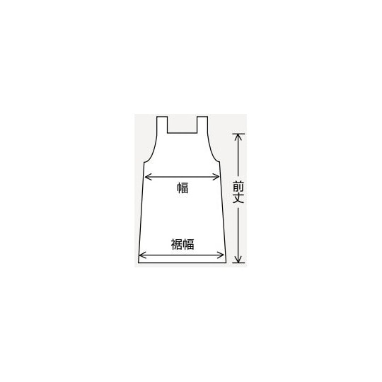 E1001−0−LF エプロン L 白