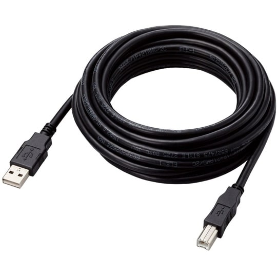 USBケーブル A−B 仕様固定 5m ブラック